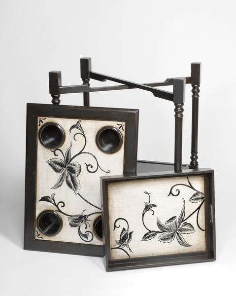 Hand Painted Side Folding Table