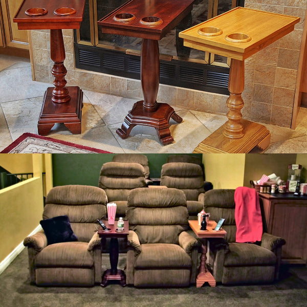Chair Side End Table Server - Oval Leg