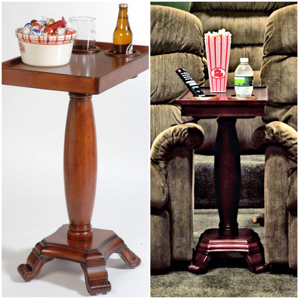 Chair Side End Table Server - Oval Leg